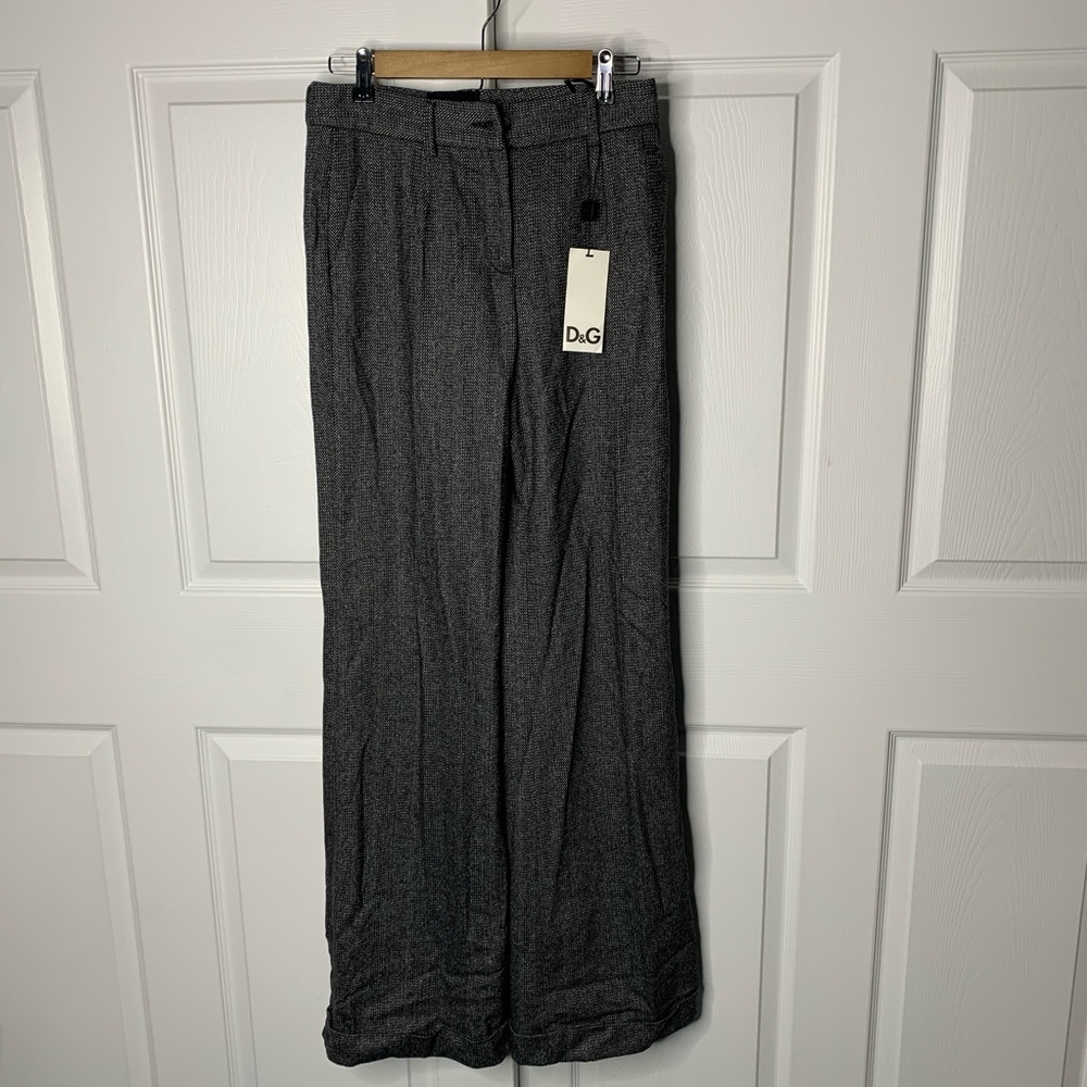 NWT DOLCD &GABBANA wool straight leg trousers